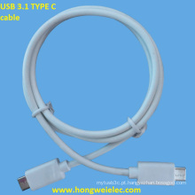 Conector de fio C a C Tipo C Cabo USB 3.1 USB